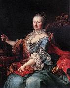 MEYTENS, Martin van Queen Maria Theresia ag oil